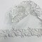 1 Yard Beaded Lace Trimming Embroidered on Organza | 2" Wide | Elegant Trim for Bridal & Formalwear